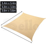 Extra Heavy Duty Shade Sail Sun Canopy Outdoor Rectangle UV Block Protection AU.