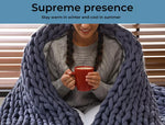 Dreamz Weighted Blanket 3KG 6.5KG 9KG Chunky Bulky Knit Throw Blanket Kids Adult