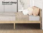 Levede Wooden Bed Frame Queen Double Single Rustic Mattress Base Solid Pine