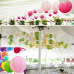 12 Paper Lanterns for Wedding Party Festival Decoration - Mix & Match Colours
