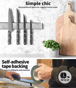 Toque Magnetic Knife Holder Rack Stainless Steel Self-adhesive Tool Storage 40cm