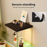 Stacked 4mm Tempered Glass Display Cabinet 3 x RGB Lights Collections Storage