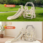 Bopeep Kid Slide Swing Set Basketball Hoop Indoor Outdoor Playground Activity