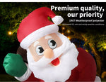 Santaco Inflatable Christmas Decor Santa Chimney 1.2M LED Lights Xmas Party