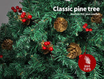 Santaco Christmas Tree 1.8M 6Ft Pinecone Decorated Xmas Home Garden Decorations