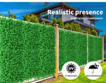 Marlow Artificial Hedge Grass Boxwood Garden Green Wall Mat Fence Outdoor x10