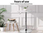 Levede Bar Table Swivel Gas Lift Counter Dining Furniture Cafe Outdoor White