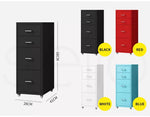 Levede 4 Drawer Office Drawers Cabinet Storage Cabinets Steel Rack Home Shelves