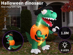 Emitto Halloween Inflatables LED Lights Dinosaur 1.8M Party Outdoor Yard Decor
