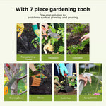7pcs Garden Tool Set Gardening Tools Kit Hand Shovel Plant Rake Mini Succulent