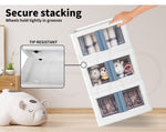 Storage Containers Box Stackable Toy Food Organiser Large Foldable Lid 85L Rasp