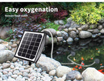 Lambu Solar Oxygenator Air Pump Powered Pool Water Pond Outdoor Fish Oxygen Tank
