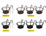 Levede 1x Flower Holder Plant Stand Hanging Pot Basket Plant Garden Wall Storage