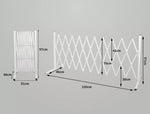 Garden Security Fence Gate Expandable Barrier Safety Aluminum Indoor Outdoor Pet