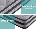 Dreamz Mattress Pocket Spring Queen Double King Single Bed Foam Medium Firm 22CM