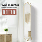 Yezi 360° Swivel Full-Length Oval Wall Mirror – Perfect for Makeup & Home Decor