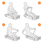 Centra Rowing Machine Rower Hydraulic Resistance Exercise Fitness Gym Cardio