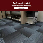 Marlow 20x Carpet Tiles Box Commercial Gradient Blue Office Flooring 50x50cm