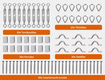 Traderight Balustrade Wire Kit Rope Stainless Steel Eye Fork Turnbuckle 10 Pack