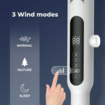 Spector Pedestal Fan 28 Speed Remote, Tilt & Oscillating Adjustable Height Timer