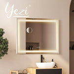 Yezi Crystal Hollywood Vanity Mirror LED Light Makeup Magnifying Bathroom Type C