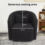 Levede Swivel Barrel Chair Armchairs Barrel Cup Tub Accent Sofa Lounge Armrest