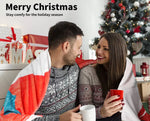 Santaco Throw Blanket Xmas Double Sided Warm Fleece Decor Christmas 220X180cm