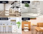 Levede 3 Tiers Kitchen Trolley Cart Steel Storage Rack Shelf Organiser White