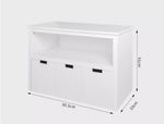 Levede Kids Toy Storage Unit Organiser Box Cabinet Bookshelf Child Drawer Wooden