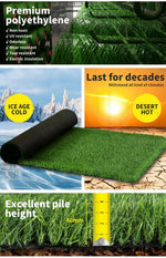 Marlow 40MM Fake Artificial Grass Synthetic Turf Plastic Plant 20SQM Lawn 1x20m