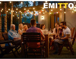 Emitto 20M Festoon String Lights Kits Christmas Wedding Party Indoor/Outdoor