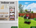 Levede Plant Stand 3/4/5 Tiers Outdoor Indoor Metal Flower Rack Garden Shelf