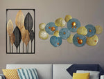 Large Metal Wall Art Framed Home Decor Hanging Flower Leaf Sculpture Outdoor