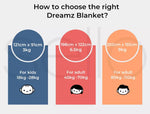 Dreamz Weighted Blanket 3KG 6.5KG 9KG Chunky Bulky Knit Throw Blanket Kids Adult