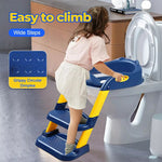 Bopeep Kids Toilet Training Potty Ladder Toddler Step Stool Soft Non Slip Safety