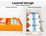 Car Boot Organiser 2 Layer Foldable Trunk Storage Box Collapsible Multi-purpose