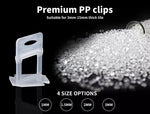 1000x 3MM Tile Leveling System Clips Levelling Spacer Tiling Tool Floor Wall