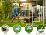 Pawz Pet Dog Playpen Puppy Cage Enclosure Fence Metal 8 Panel 24