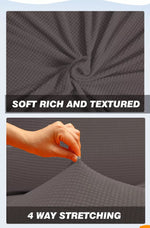 Couch Sofa Seat Covers Stretch Protectors Slipcovers 1 Seater Chocolate