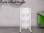 Garden Security Fence Gate Expandable Barrier Safety Aluminum Indoor Outdoor Pet