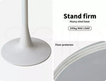 Levede 2x Round Bar Table Pub Tables Kitchen Marble Tulip Metal Base White