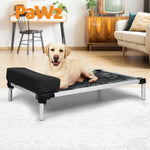 Pawz Pet Trampoline Elevated Raised Dog Bed Aluminium Frame Chew Proof Pillow