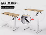 Levede Standing Desk Height Adjustable Office Computer Laptop Side Table USB
