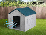 Pawz Dog Cage Kennel Awning House Cabin Weatherproof Plastic Collapsible Large