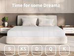 Dreamz Mattress Protector Topper GRS Recycled Polyester Fitted Cover Queen King