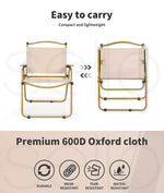Levede Camping Chair Folding Outdoor Portable Foldable Fish Chairs Beach Picnic