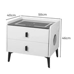 Levede Smart Bedside Table Side Drawer Phone Wireless Charging USB Port Speaker