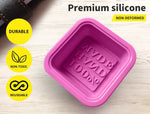 Soap Moulds Silicone 3D Shaped Mold DIY Handmade Tools Square Ellipse 50Pcs