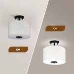 Emitto Pendant Ceiling Light Led Modern Lamp Bedroom Living Room Linen Washable