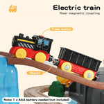 Bopeep Toy Train Set Track DIY Wooden Thomas Miniature Magnetic Trains Xmas